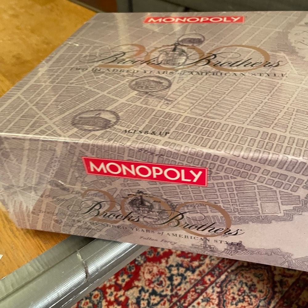 Special Unavailable Brooks Brothers 200 Year Anniversary Monopoly Game